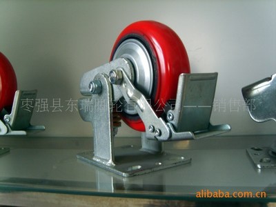 【6寸豎簧減震邊剎腳輪 定向 減震剎車(chē) 工業(yè)萬(wàn)向腳輪 剎車(chē)腳輪】?jī)r(jià)格,廠(chǎng)家,圖片,腳輪、萬(wàn)向輪,棗強(qiáng)縣東瑞腳輪mdash;—銷(xiāo)售部-
